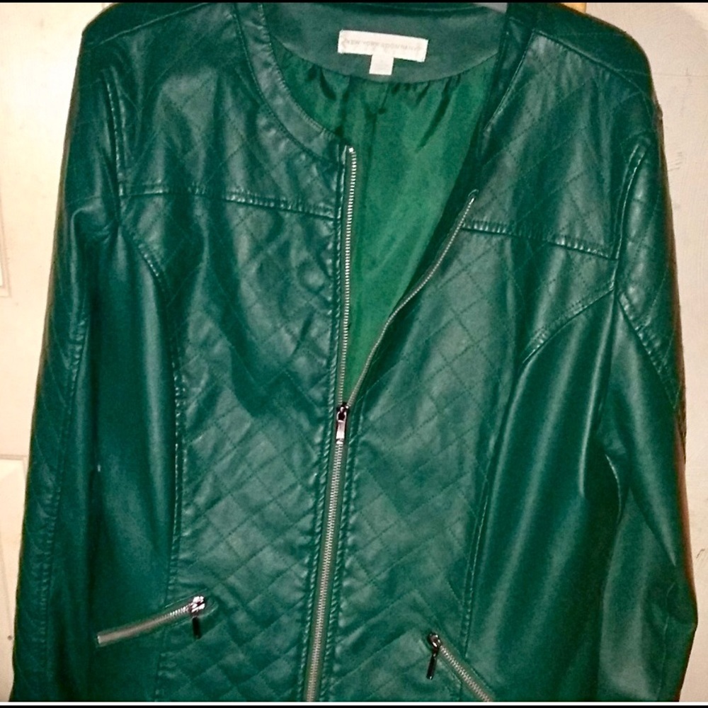 New York & Company Faux Leather Jacket, size XL
